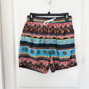 Urban Outfitters Aztec Swim Trunks Medium